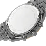 Michael Kors Lexington Chronograph Black Dial Two Tone Steel Strap Watch for Men - MK8561