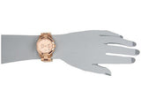 Michael Kors Paris Limited Edition Rose Gold Dial Steel Strap Watch for Women - MK5716