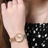 Michael Kors Portia Rose Gold Dial Rose Gold Steel Strap Watch for Women - MK3640
