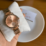 Michael Kors Portia Rose Gold Dial Rose Gold Steel Strap Watch for Women - MK3640