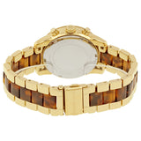 Michael Kors Ritz Gold Dial Two Tone Steel Strap Watch for Women - MK6322