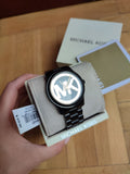 Michael Kors Runway Black Dial Black Steel Strap Watch for Women - MK6057