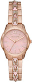 Michael Kors Runway Mother of Pearl Dial Rose Gold Steel Strap Watch For Women - MK6856