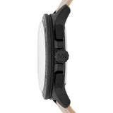 Michael Kors Ryker Chronograph Black Dial Beige Leather Strap Watch For Men - MK8520