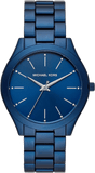 Michael Kors Slim Runway Quartz Blue Dial Blue Steel Strap Watch For Women - MK4503