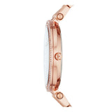 Michael Kors Sofie Analog Quartz Blue Dial Rose Gold Steel Strap Watch For Women - MK3971