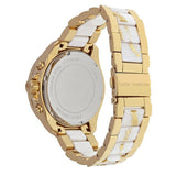 Michael Kors Wren Diamonds Gold Dial Two Tone Steel Strap Watch for Women - MK6157