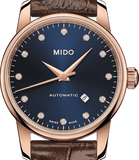 Mido Baroncelli Automatic Midnight Blue Dial Brown Leather Strap Watch For Women - M7600.3.65.8