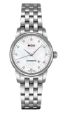 Mido Baroncelli Automatic Mother Of Pearl Dial Silver Steel Strap Watch For Women - M7600.4.69.1