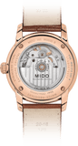 Mido Baroncelli III Automatic Blue Dial Brown Leather Strap Watch For Men - M8600.3.15.8