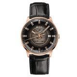 Mido Commander Automatic Black Dial Black Leather Strap Watch For Men - M021.407.36.411.00