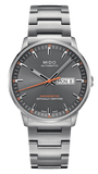 Mido Commander II Automatic Chronometer Grey Dial Silver Steel Strap Watch For Men - M021.431.11.061.01