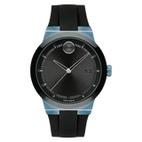 Movado Bold Fusion Black Dial Black Rubber Strap Watch for Men - 3600626