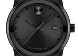 Movado Bold Verso Black Dial Black Steel Strap Watch for Men - 3600863