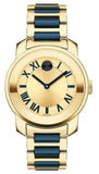 Movado Bold Yellow Gold Dial Two Tone Steel Strap Watch for Women - 3600355