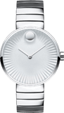 Movado Edge Silver Dial Silver Steel Strap Watch for Women - 3680012