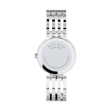Movado Esperanza 63 Diamonds Black Dial Silver Steel Strap Watch For Women - 0607052