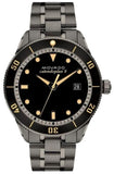 Movado Heritage Calendoplan Black Dial Silver Steel Strap Watch For Men - 3650095