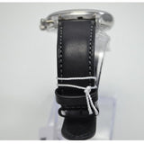 Movado Heritage Chronograph Black Dial Black Leather Strap Watch for Men - 3650005