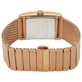 Movado Heritage White Mother of Pearl Dial Rose Gold Mesh Bracelet Watch For Women - 3650041