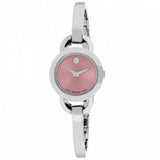 Movado Rondiro 22mm Pink Dial Stainless Steel Watch For Women - 0606797