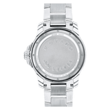 Movado Series 800 Black Dial Silver Steel Strap Watch For Men - 2600135