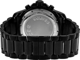 Movado Series 800 Chronograph Black Dial Black Steel Strap Watch For Men - 2600119