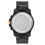 Movado Series 800 Chronograph Black Dial Black Steel Strap Watch For Men - 2600119