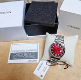 Citizen NJ0150-56W Men's Watch with Red Dial and Box