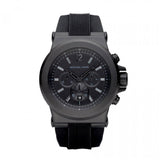 Michael Kors Dylan Black Dial Black Rubber Strap Watch for Men - MK8152