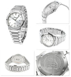 Salvatore Ferragamo F-80 Classic Silver Dial Silver Steel Strap Watch for Men - SFDT02223