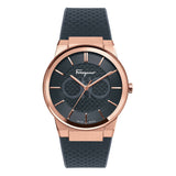 Salvatore Ferragamo Sapphire Black Dial Black Silicone Strap Watch for Men - SFHP00420
