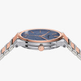 Salvatore Ferragamo Sapphire Blue Dial Two Tone Steel Strap Watch for Men - SFHP007-20