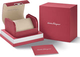 Salvatore Ferragamo Sapphire Chrono Green Dial Silver Steel Strap Watch for Men - SFME00421