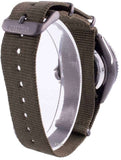 Seiko 5 Sport Automatic Black Dial Green Nylon Strap Watch For Men - SRPD65K4