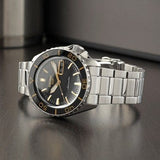 Seiko 5 Sport Automatic SKX Series Black Dial Silver Steel Strap Watch for Men - SRPK99K1