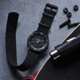 Seiko 5 Sports Automatic Black Dial Black NATO Strap Watch For Men - SRPD79K1