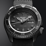 Seiko 5 Sports Automatic Black Dial Black NATO Strap Watch For Men - SRPD79K1