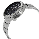 Seiko 5 Sports Automatic Black Dial Silver Steel Strap Watch for Men - SRPC61J1