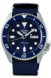 Seiko 5 Sports Automatic SKX Blue Dial Blue NATO Strap Watch For Men - SRPD51K2