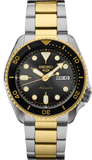 Seiko 5 Sports Automatic Special Creation Black Dial Two Tone Steel Strap Watch For Men - SRPK22