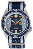 Seiko 5 Sports Honda Super Cub Limited Edition Blue Dial Two Tone NATO Strap Watch For Men - SRPK37K1
