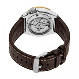 Seiko 5 Sports SKX GMT Automatic Mocha Black Dial Brown Leather Strap Watch For Men - SSK036K1