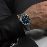 Seiko 5 Sports SNXS Automatic Blue Dial Silver Steel Strap Watch for Men - SRPK87K1