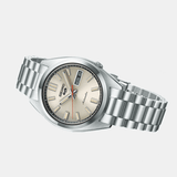 Seiko 5 Sports SNXS Series Automatic Beige Dial Silver Steel Strap Watch for Men - SRPK91K1