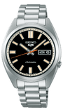Seiko 5 Sports SNXS Series Automatic Black Dial Silver Steel Strap Watch for Men - SRPK89K1