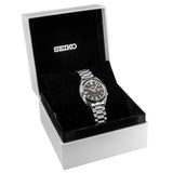 Seiko 5 Sports SNXS Series Automatic Black Dial Silver Steel Strap Watch for Men - SRPK89K1