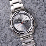 Seiko 5 Sports Special Edition Silver Dial Silver Steel Strap Watch For Men - SRPK09K1