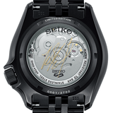 Seiko Automatic SKX GMT Yuto Horigome Limited Edition Black Dial Black Steel Strap Watch For Men - SSK027K1