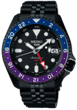 Seiko Automatic SKX GMT Yuto Horigome Limited Edition Black Dial Black Steel Strap Watch For Men - SSK027K1